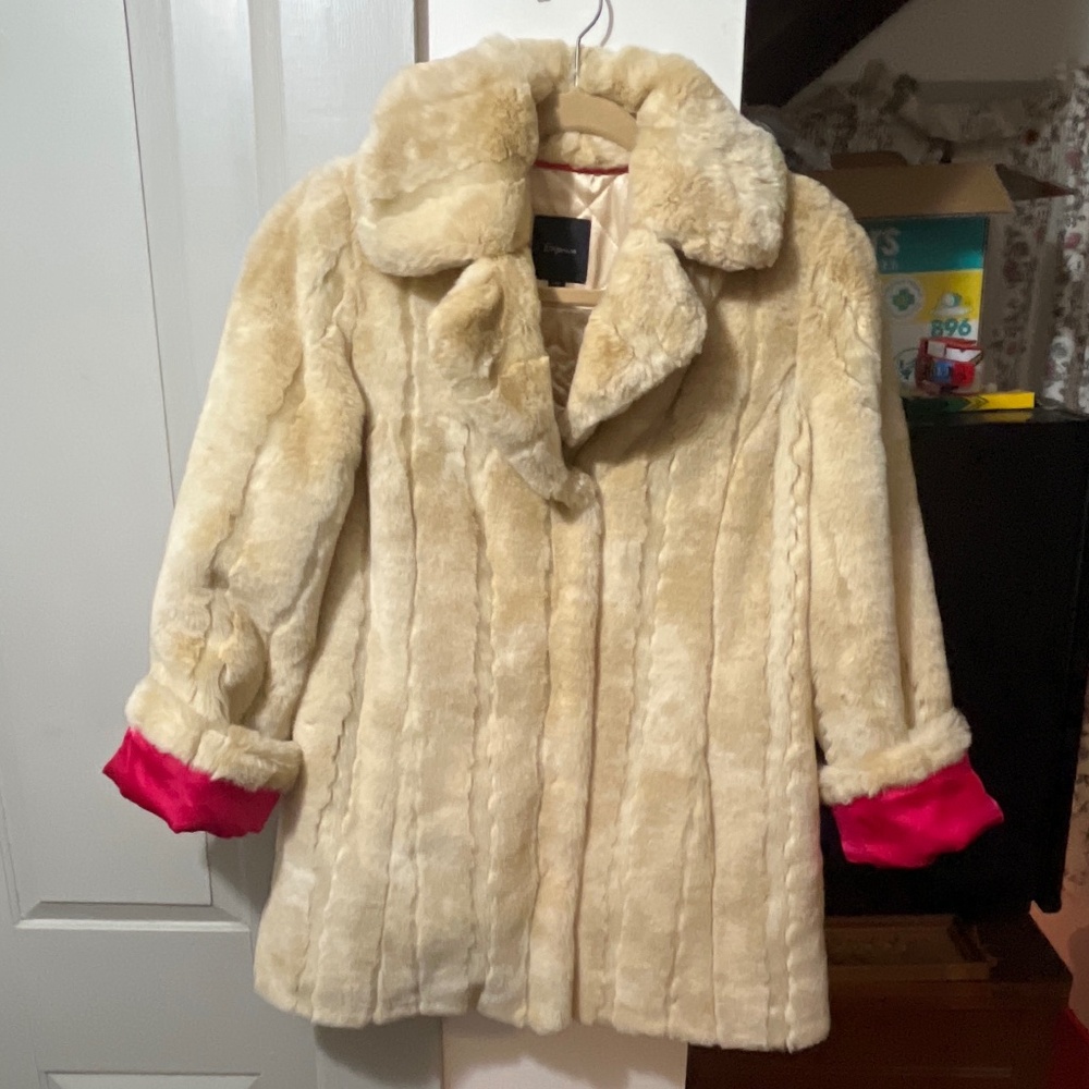 “Fur” Coat XS Cream